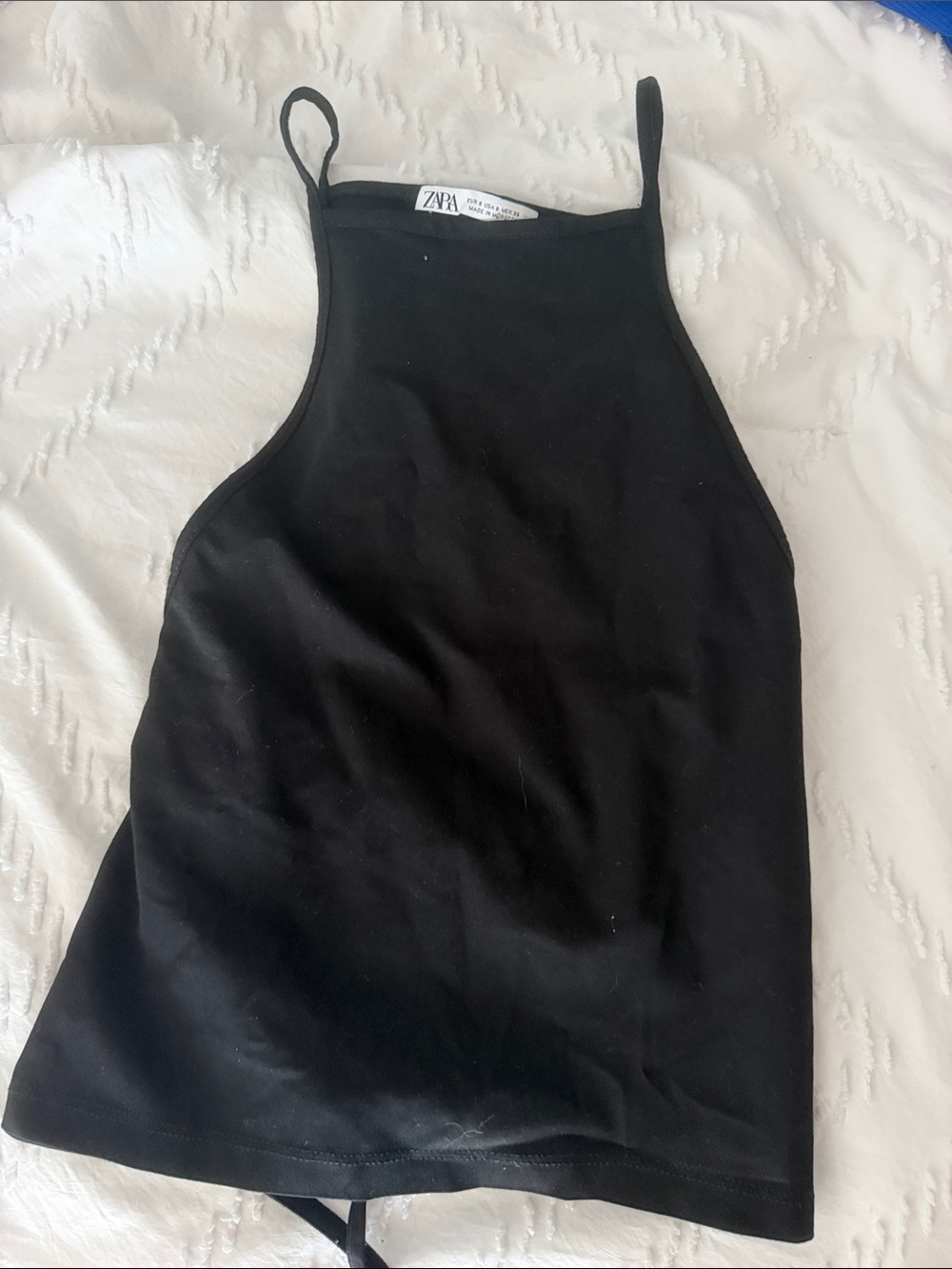 Zara Black One-Shoulder Halter Dress
